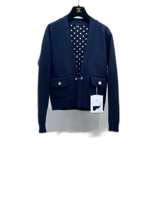 Dual-Sided Cashmere Knit Cardigan Coat