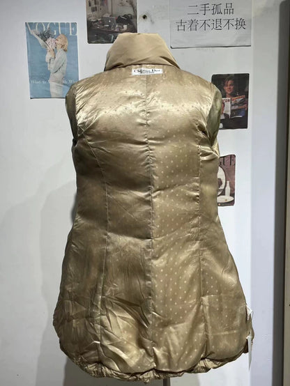 Dior Beige Hooded Down Jacket