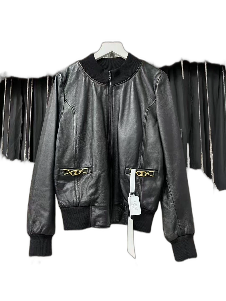 Celine Leather Bomber Jacket-yf