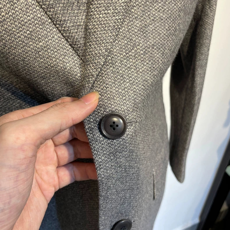 Vintage Wool Suit Jacket for Men