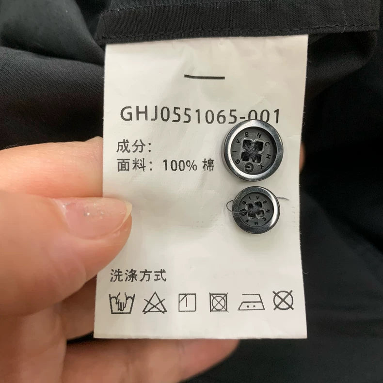 Givenchy Black Logo Hem Shirt Jacket