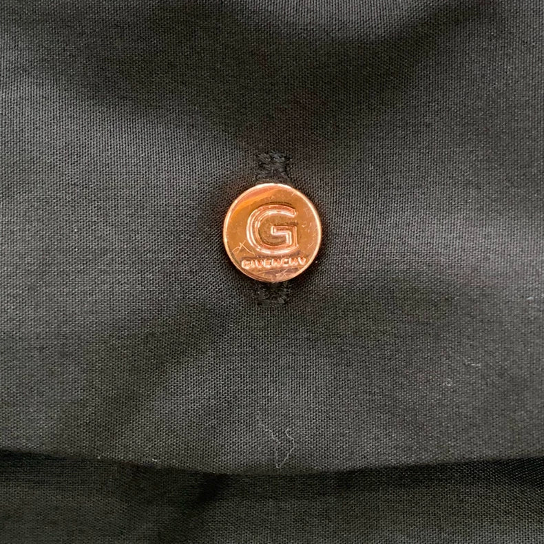 Givenchy Black Logo Hem Shirt Jacket