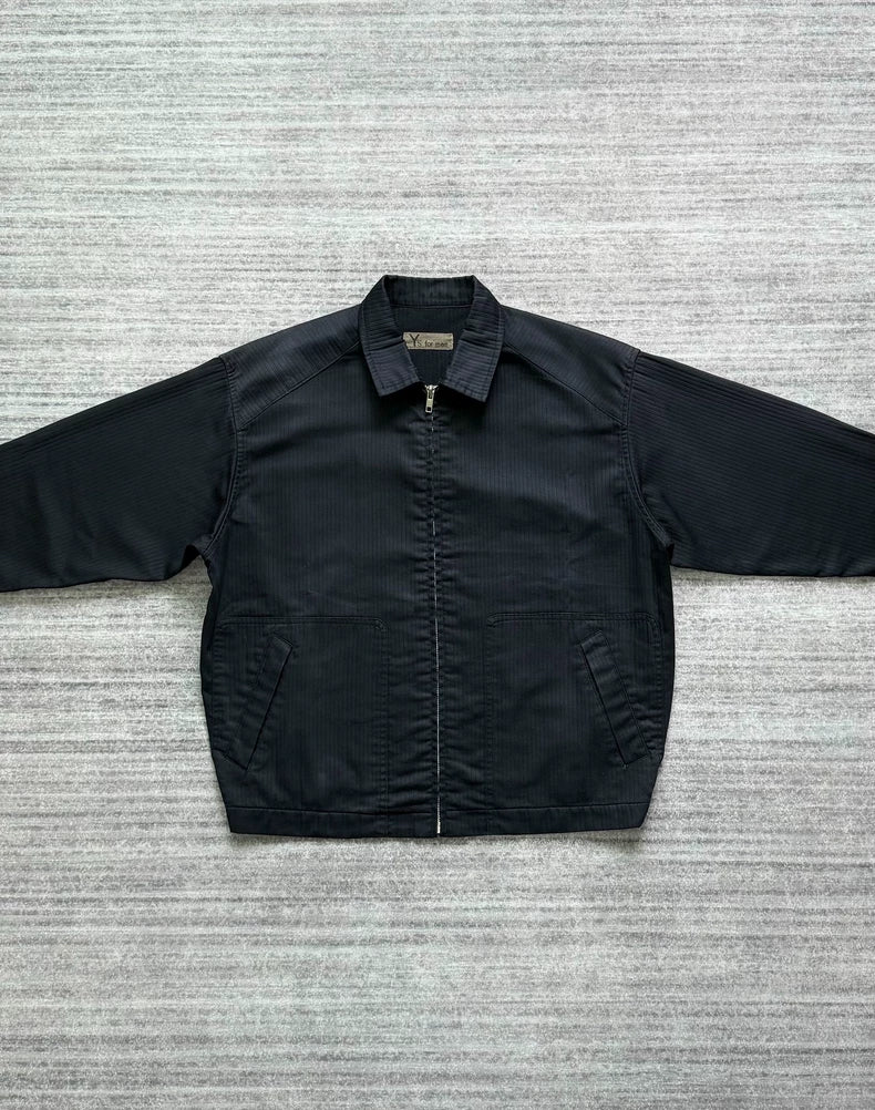 Y's for Men Black Striped Jacket-zp