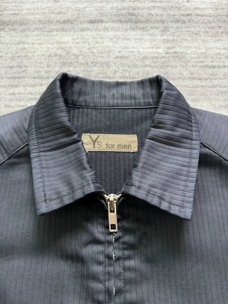 Y's for Men Black Striped Jacket-zp