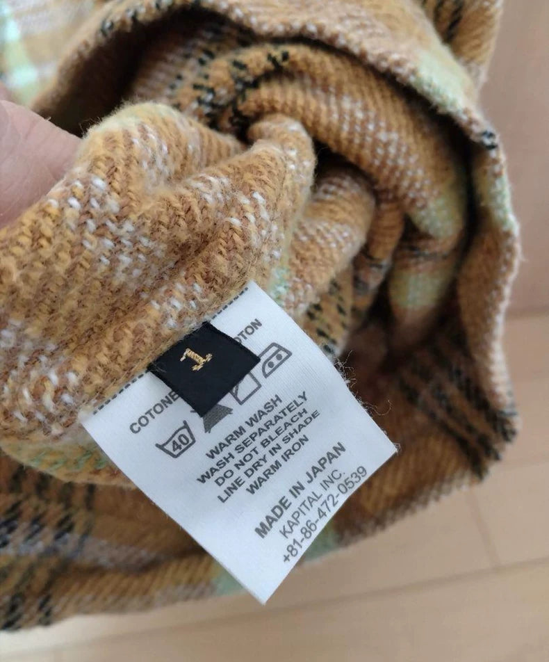 Kapital Plaid Cotton Doll Shirt