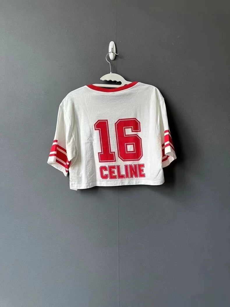 Celine Short Sleeve Crop Top