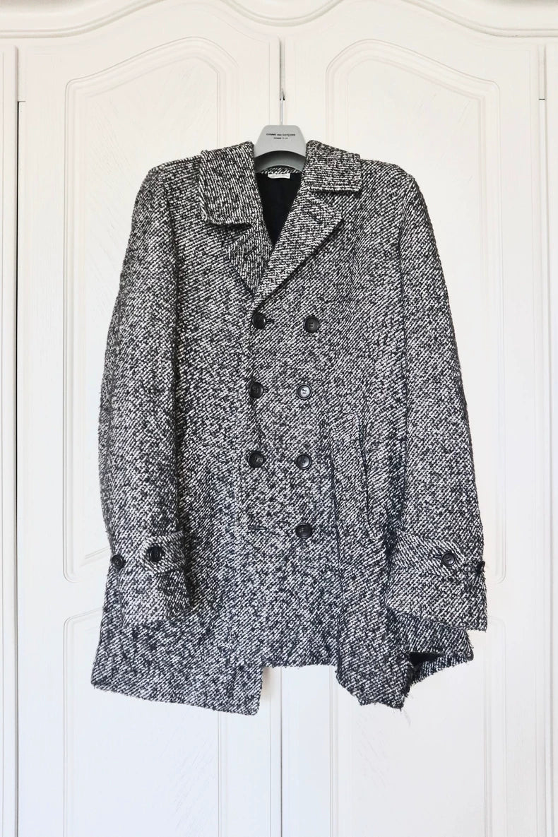 Comme des Garcons Gray Wool Coat