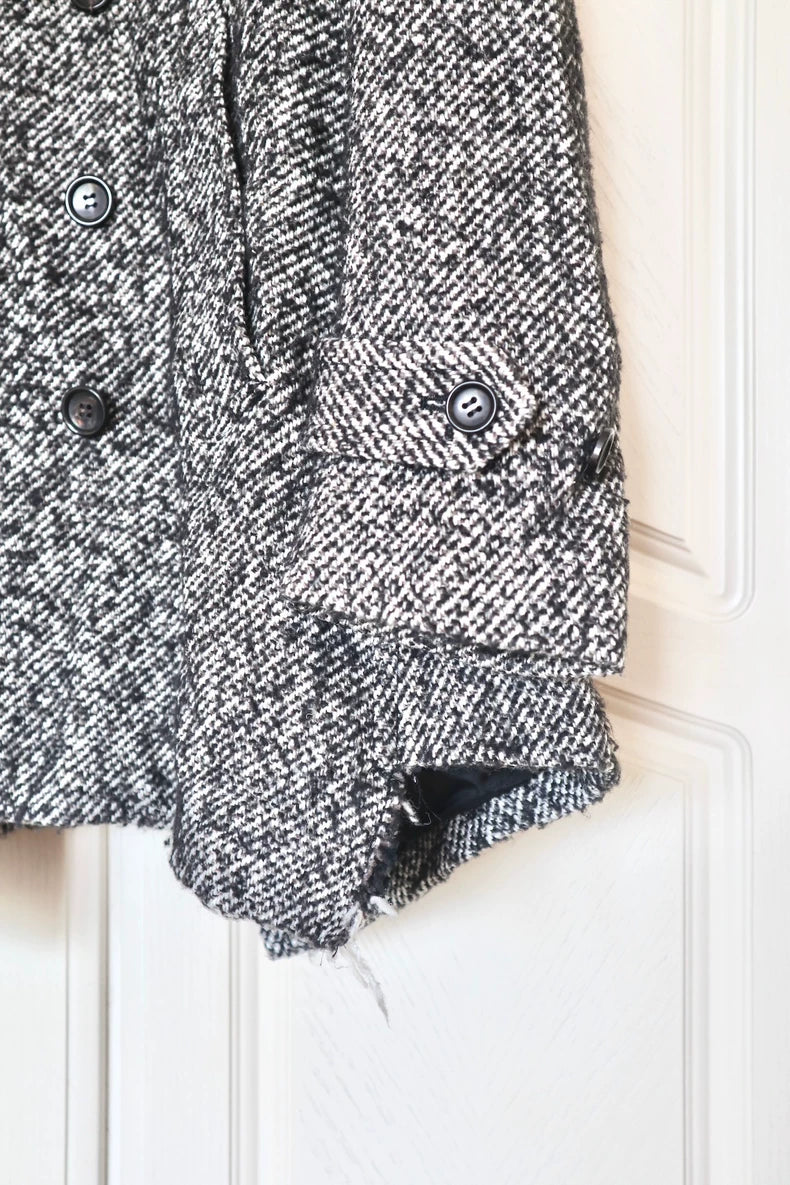 Comme des Garcons Gray Wool Coat