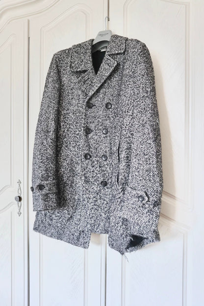 Comme des Garcons Gray Wool Coat