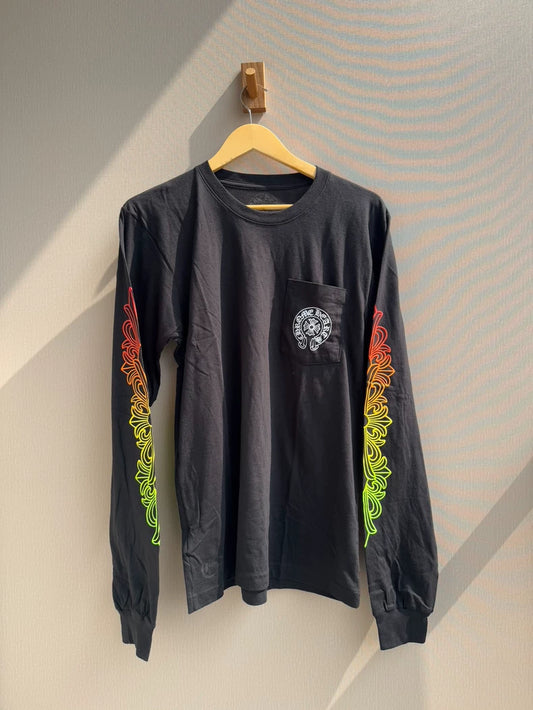 Chrome Hearts Long Sleeve Hoodie with Colorful Design