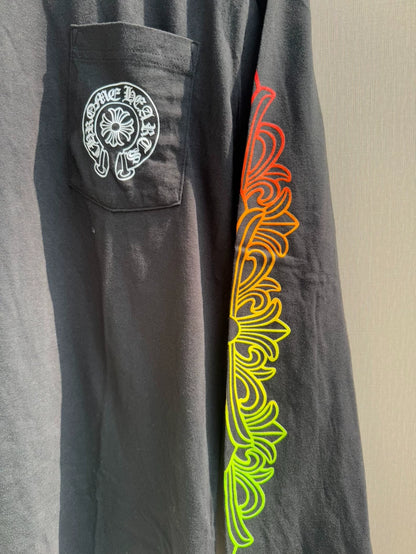 Chrome Hearts Long Sleeve Hoodie with Colorful Design