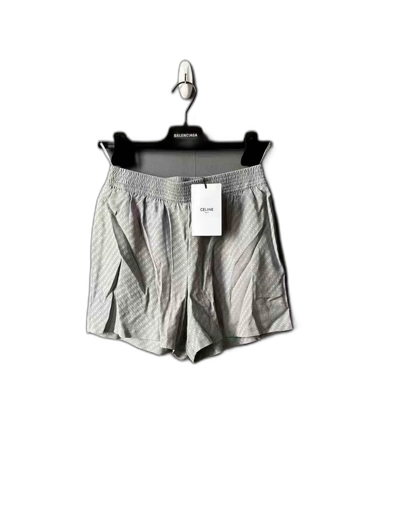 Celine Silk Print Shorts for Men