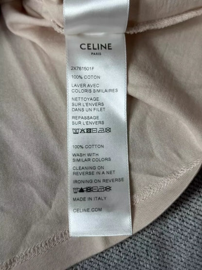Celine Short Sleeve Cropped T-Shirt