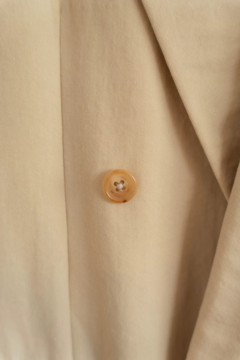 Minimalist Light Yellow Suit Jacket