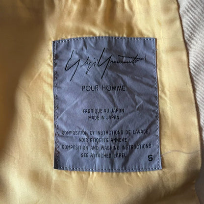 Minimalist Light Yellow Suit Jacket