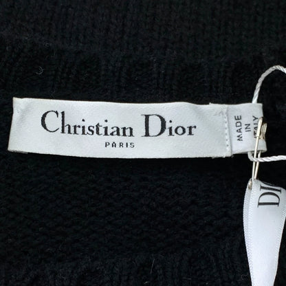 Dior Black Logo Knit Short Sleeve Top