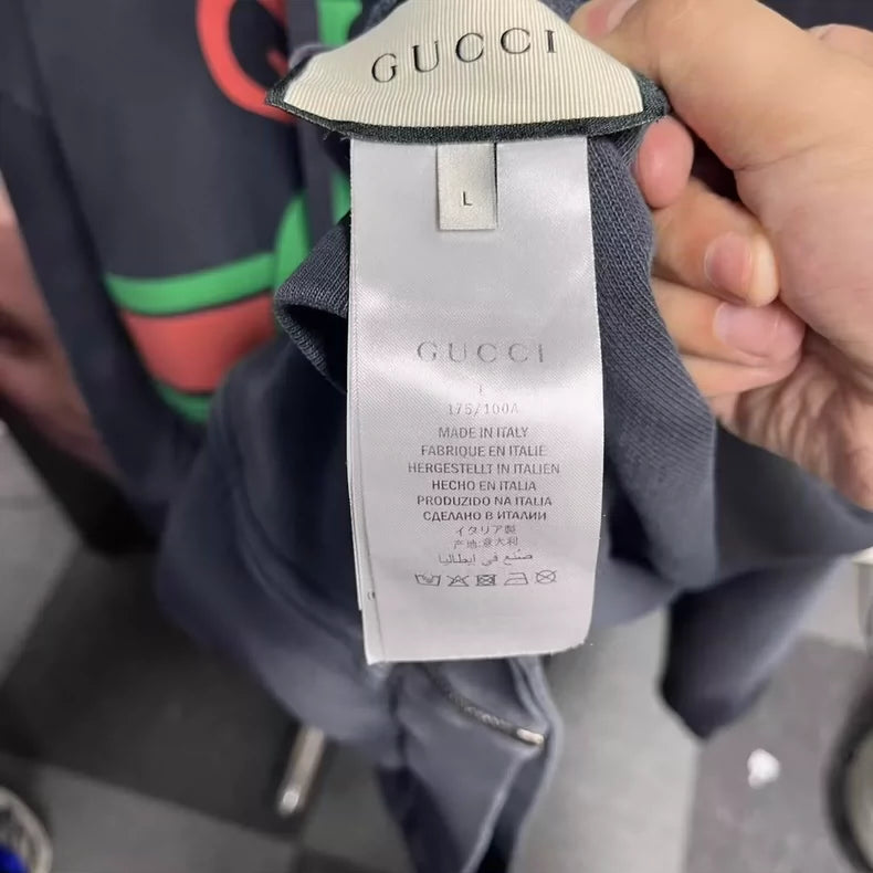 Vintage Gucci Distressed Hoodie Jacket