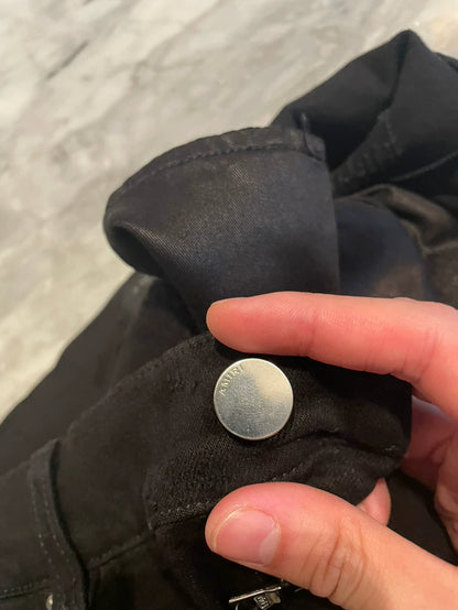 Amiri Distressed Black Denim Pants Size 36