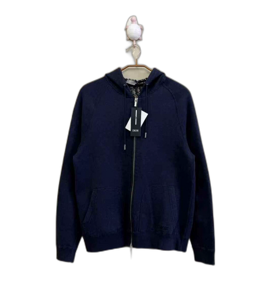 Dior Hooded Sweater in Dark Blue Color