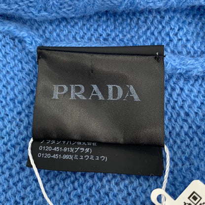 Prada Logo Embroidered V-Neck Sweater