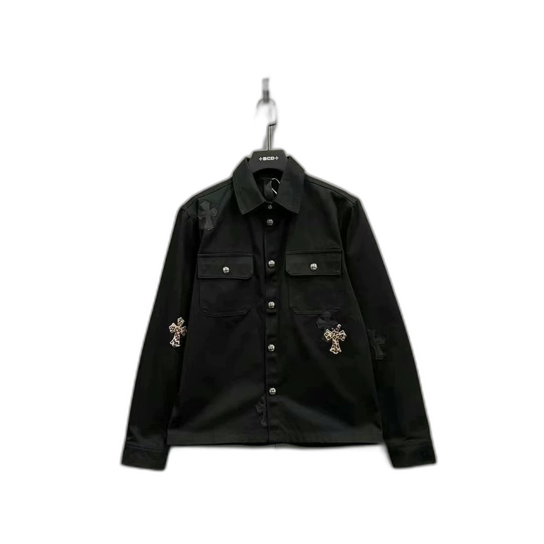 Chrome Hearts Leopard Print Denim Jacket