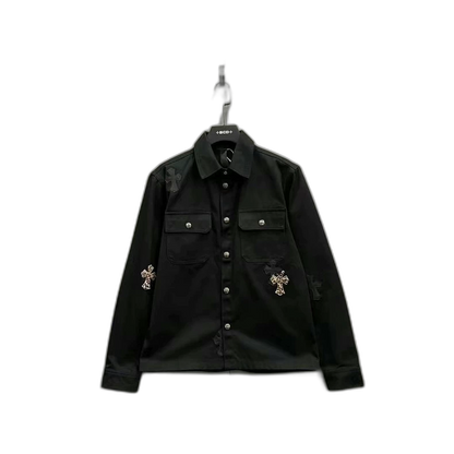 Chrome Hearts Leopard Print Denim Jacket