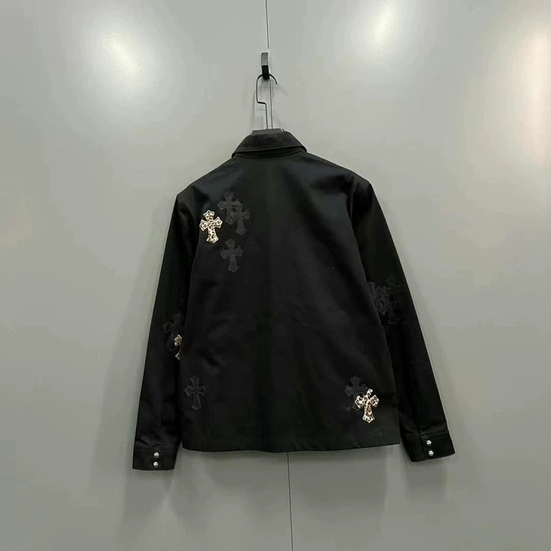 Chrome Hearts Leopard Print Denim Jacket