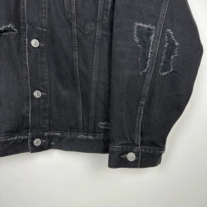 Balenciaga Embroidered Logo Denim Jacket
