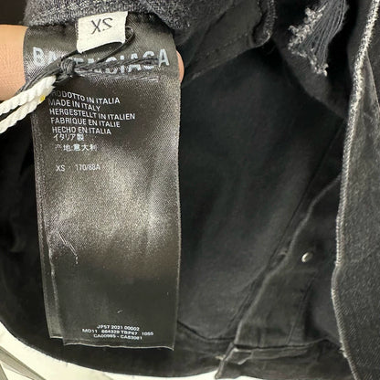 Balenciaga Embroidered Logo Denim Jacket