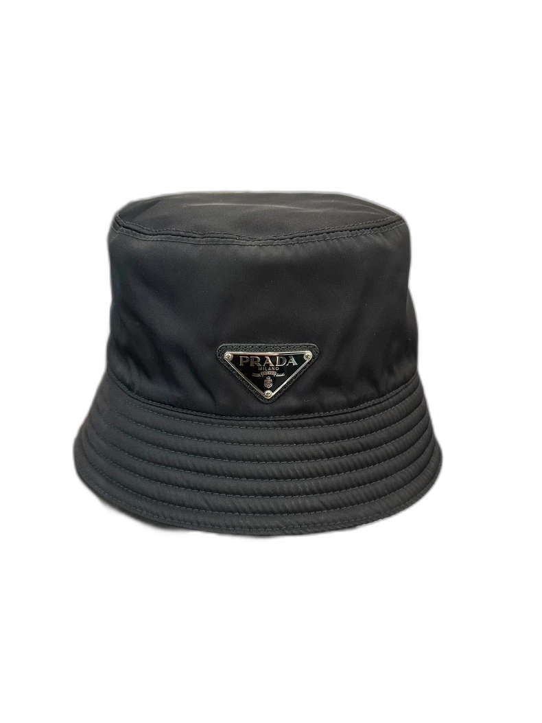 Prada Black Bucket Hat for Women Size S