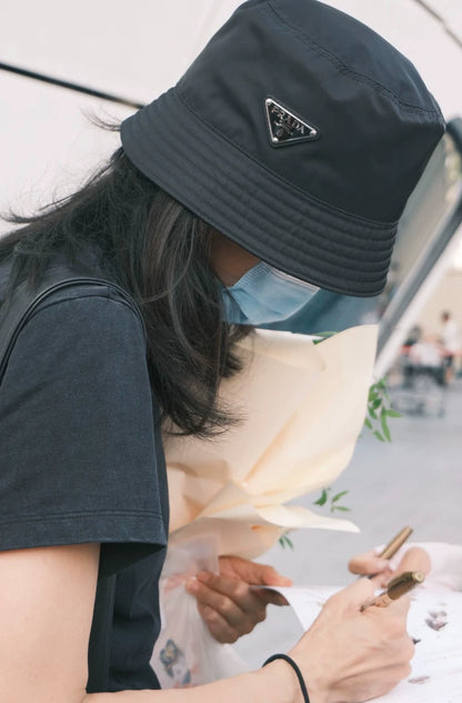 Prada Black Bucket Hat for Women Size S