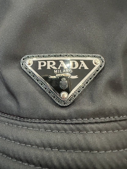 Prada Black Bucket Hat for Women Size S