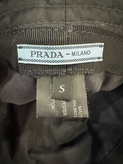 Prada Black Bucket Hat for Women Size S