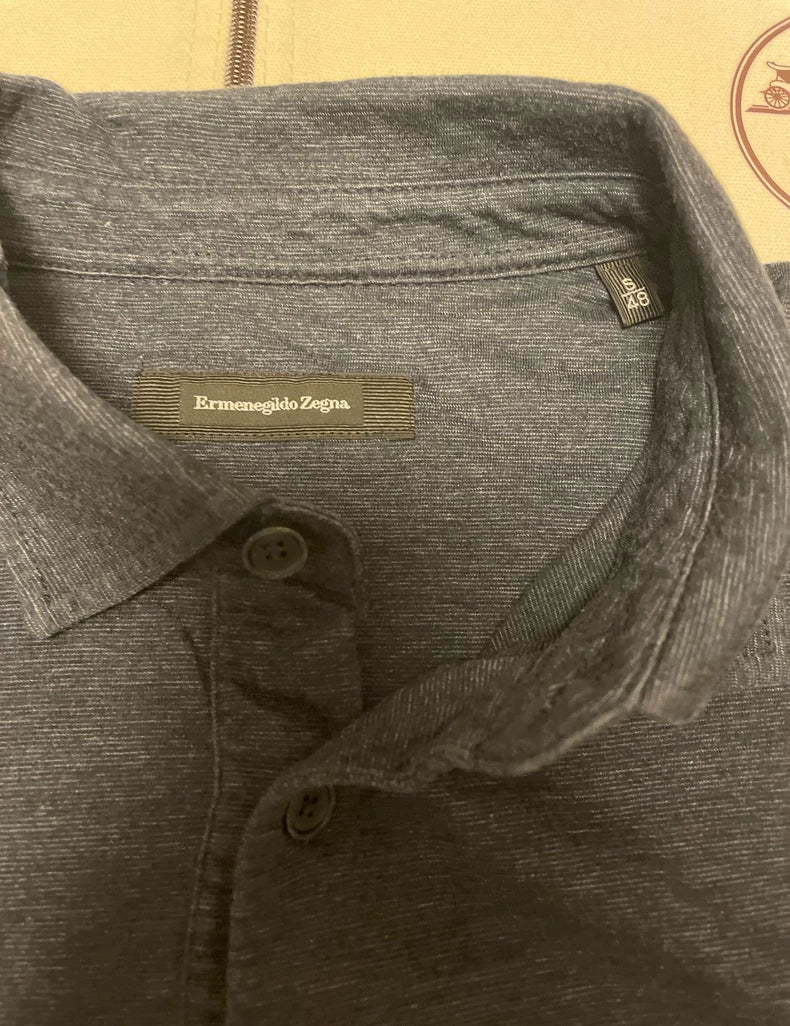 Ermenegildo Zegna Long Sleeve Polo Shirt