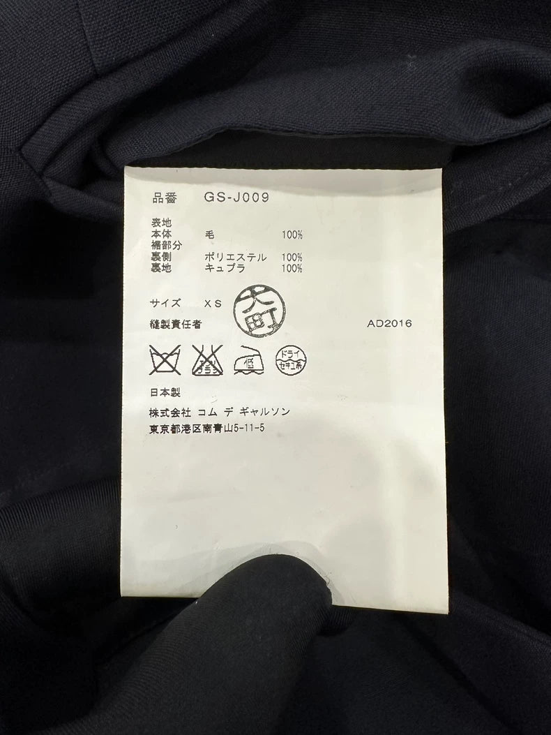 Comme Des Garcons Blue Suit Jacket