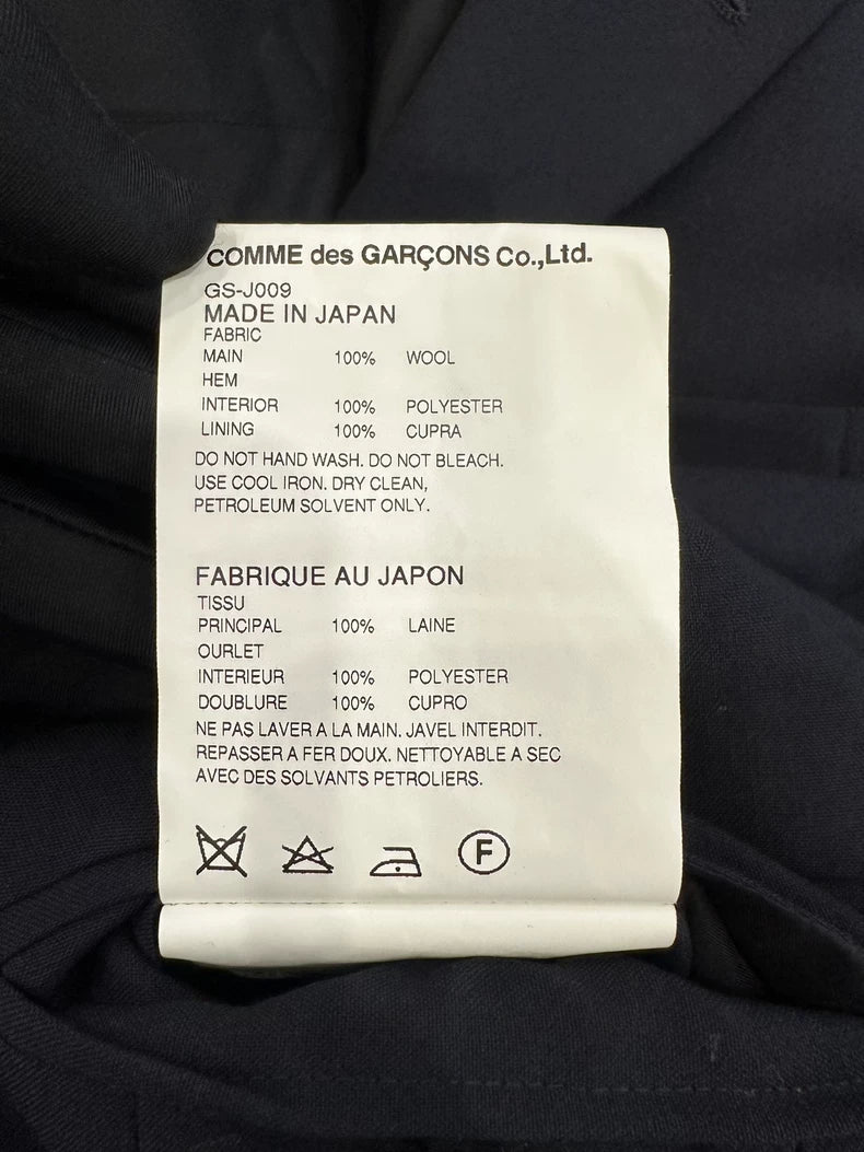 Comme Des Garcons Blue Suit Jacket