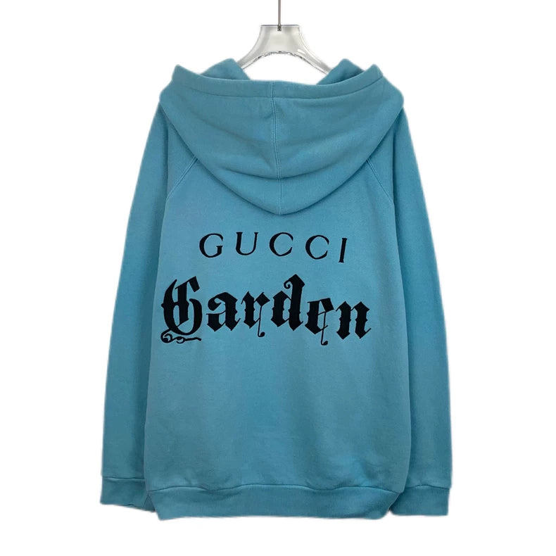 Blue Embroidered Hoodie from Gucci Garden Series