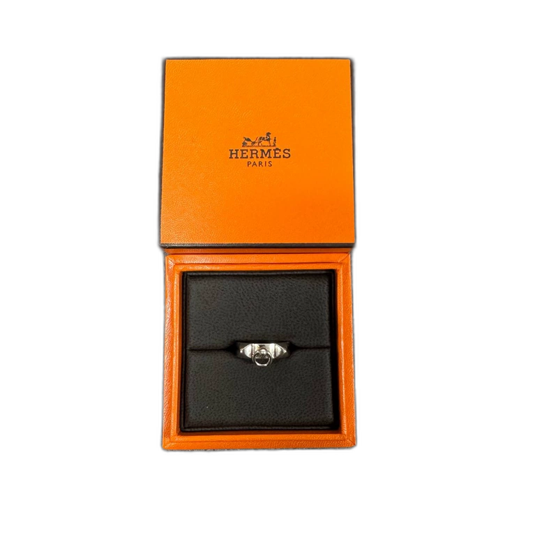 Hermes Collier de Chien Silver Ring