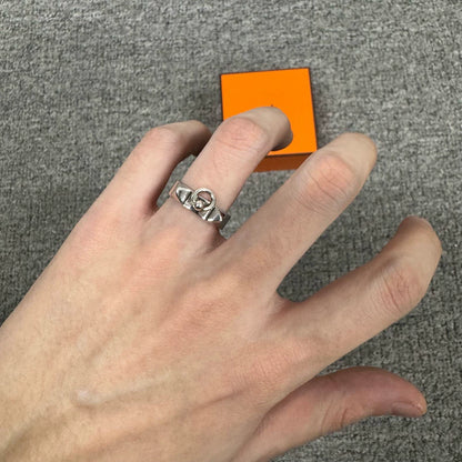 Hermes Collier de Chien Silver Ring