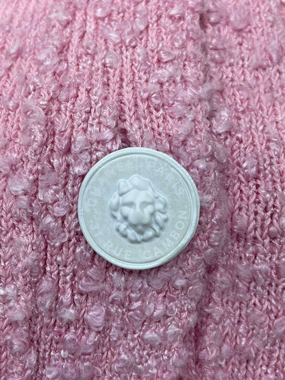Chanel Pink Knit Cardigan with Belt