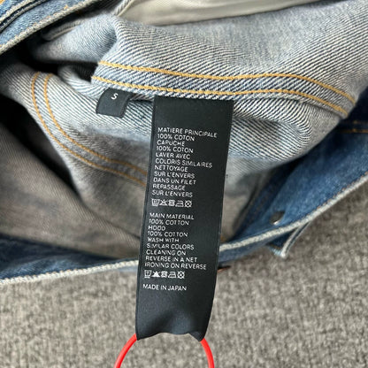 Celine Logo Denim Jacket with Hoodie