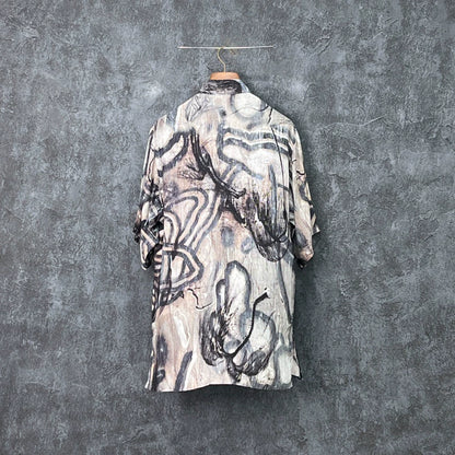 Yohji Yamamoto Silk Short Sleeve Shirt