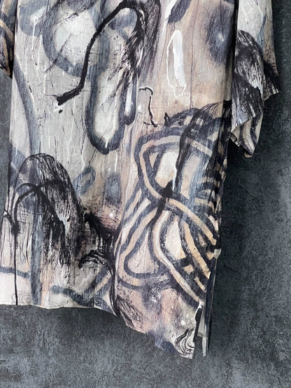 Yohji Yamamoto Silk Short Sleeve Shirt