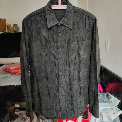 Yohji Yamamoto Y's Floral Embroidery Shirt