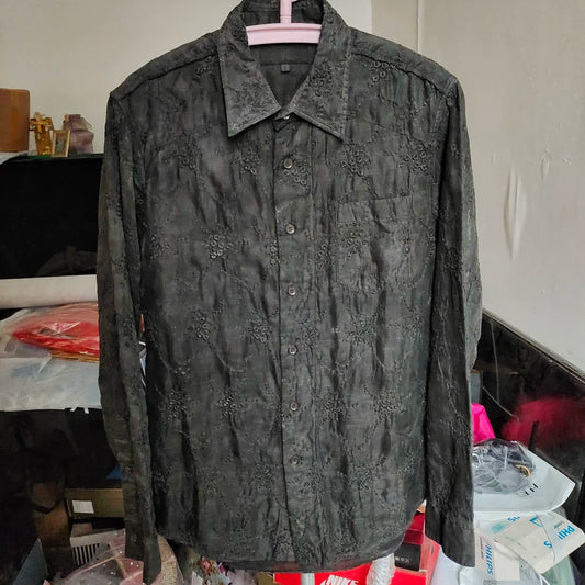 Yohji Yamamoto Y's Floral Embroidery Shirt