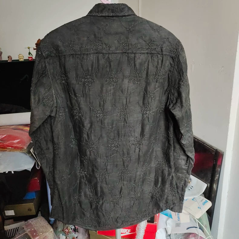 Yohji Yamamoto Y's Floral Embroidery Shirt