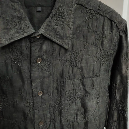 Yohji Yamamoto Y's Floral Embroidery Shirt
