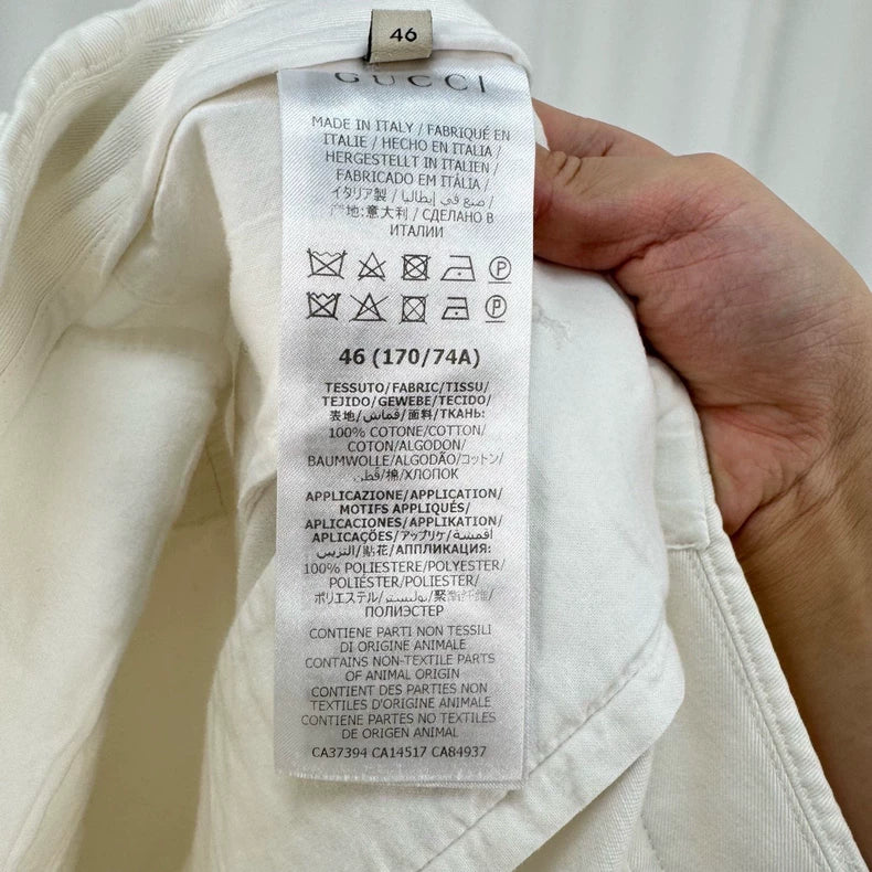 Gucci Embroidered Double G Denim Shorts-yf