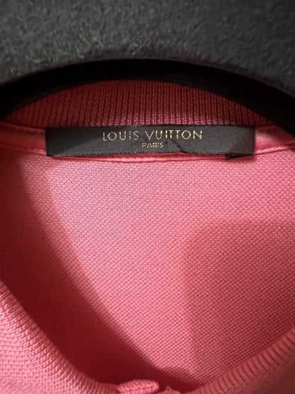 Louis Vuitton Men's Pink Short Sleeve Polo-yf