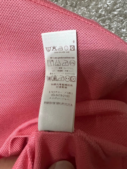 Louis Vuitton Men's Pink Short Sleeve Polo-yf